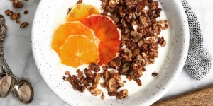 Beitragsbild des Blogbeitrags Kakao Granola