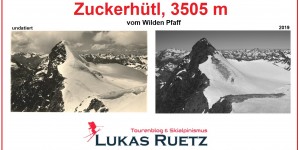 Beitragsbild des Blogbeitrags Gletschervergleich Zuckerhütl Gipfelaufbau 