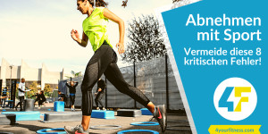 Beitragsbild des Blogbeitrags Abnehmen mit Sport: Vermeide diese 8 kritischen Fehler