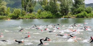 Beitragsbild des Blogbeitrags Teilnehmerrekord bei Neufelder See Open Water Swim 