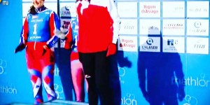 Beitragsbild des Blogbeitrags Slavinec holt Wintertriathlon-WM Bronze