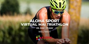 Beitragsbild des Blogbeitrags ALOHA SPORT startet ersten virtuellen ALOHA Virtual Mai Triathlon