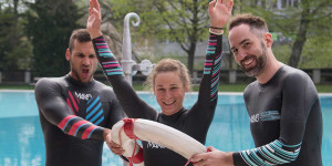 Beitragsbild des Blogbeitrags Es geht wieder los: Mako Neoprentestschwimmen starten wieder durch