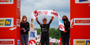 Beitragsbild des Blogbeitrags Anne Haug führt Feld bei Challenge Walchsee an