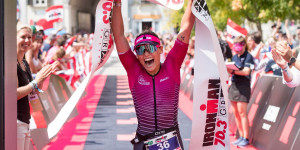 Beitragsbild des Blogbeitrags Berger und Schlagbauer gewinnen IRONMAN 70.3 Graz Premiere