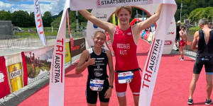 Beitragsbild des Blogbeitrags Reicht und Windischbauer holen Staatsmeistertitel im Aquathlon