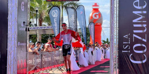 Beitragsbild des Blogbeitrags Weiss bei IRONMAN Cozumel auf Rang 5 