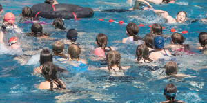 Beitragsbild des Blogbeitrags Knapp 400 Teilnehmer beim 21. Schulaquathlon in Dornbirn