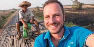 Beitragsbild des Blogbeitrags Die Bamboo Trains in Kambodscha (Battambang) 