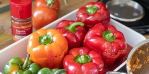 Beitragsbild des Blogbeitrags Rezept: Gefüllte Paprika