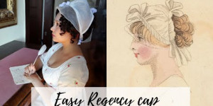 Beitragsbild des Blogbeitrags Sewing a Regency Cap VLOG 