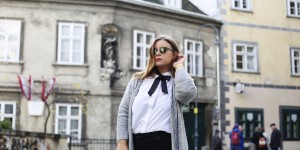 Beitragsbild des Blogbeitrags Plus Size Outfit: Black and white and grey