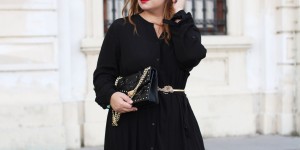 Beitragsbild des Blogbeitrags PLUS SIZE OUTFIT // Schwarze Longbluse