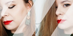 Beitragsbild des Blogbeitrags Silvester Makeup Look mit saftigen, roten Lippen 