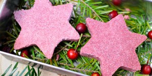 Beitragsbild des Blogbeitrags Badesterne mit Roter Beete – No waste Geschenk zu Weihnachten