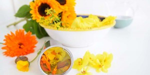 Beitragsbild des Blogbeitrags Sommer in der Tasse mit der Sommer-Sonnen-Hausteemischung