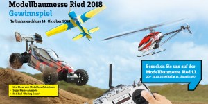 Beitragsbild des Blogbeitrags Gewinnspiel Modellbaumesse Ried 2018 