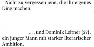 Beitragsbild des Blogbeitrags Literarische Ambitionen.