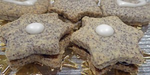 Beitragsbild des Blogbeitrags Mohn Kekse mit Powidl (Pflaumenmus)