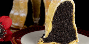 Beitragsbild des Blogbeitrags Mohnpitta in Gugelhupf Form
