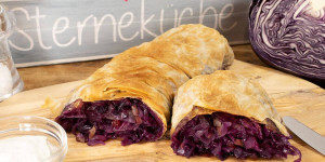 Beitragsbild des Blogbeitrags Blaukrautstrudel