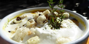 Beitragsbild des Blogbeitrags Kürbiscremesuppe mit Ingwer
