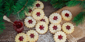 Beitragsbild des Blogbeitrags Linzer Augen mit Mandelmehl
