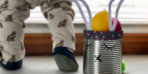 Beitragsbild des Blogbeitrags 5 super leichte Bastelideen für Ostern | DIY & Upcycling für die ganze Family