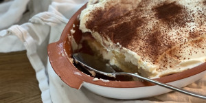 Beitragsbild des Blogbeitrags Erfrischendes Rhabarber Tiramisu