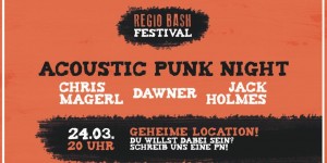 Beitragsbild des Blogbeitrags UPCOMING:  Acoustic Punk Night Regio Bash 