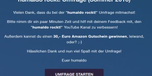 Beitragsbild des Blogbeitrags Ergebnisse der humaldo rockt! Umfrage vom Sommer 2018