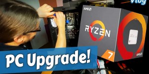 Beitragsbild des Blogbeitrags Mein großes PC UPGRADE! Von Intel i5 zu AMD Ryzen 7 • Technik Vlog