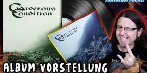 Beitragsbild des Blogbeitrags Schräger DEATH METAL mit Vinyl-Attitüde • CADAVEROUS CONDITION Burn Brightly Alone Albumvorstellung