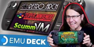 Beitragsbild des Blogbeitrags Retrogames EMULATION am STEAM DECK • EMU DECK Setup Guide 