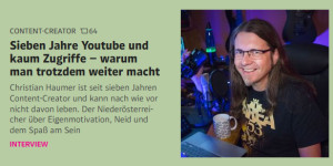 Beitragsbild des Blogbeitrags DerStandard Interview: Sieben Jahre Youtube und kaum Zugriffe – warum man trotzdem weiter macht (Extended Cut) 