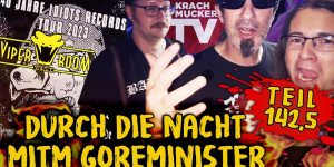 Beitragsbild des Blogbeitrags Durch die Nacht mitm Goreminister – Teil 142,5 (Idiots Records Tour 2023 im Viper Room Wien)