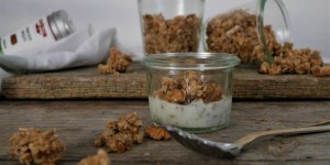 Beitragsbild des Blogbeitrags Haferflocken-Crunchy-Müsli