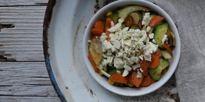 Beitragsbild des Blogbeitrags Gemüsepfanne mit Feta 