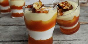 Beitragsbild des Blogbeitrags Sanddornmousse mit Joghurt