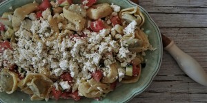 Beitragsbild des Blogbeitrags Melonen-Tortellini-Salat