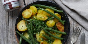 Beitragsbild des Blogbeitrags Fisolen-Kartoffelpfanne 