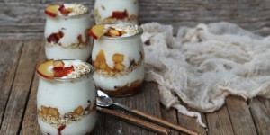 Beitragsbild des Blogbeitrags Nektarinentraum im Glas