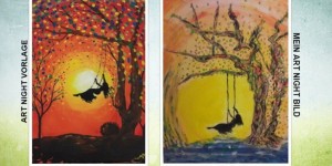 Beitragsbild des Blogbeitrags Perfektes Abschaltprogramm fürs gestresste Gemüt: Mal dir was bei der ArtNight…… 