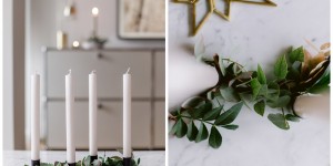Beitragsbild des Blogbeitrags Schlichtes Adventsgesteck aus Eukalyptus