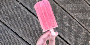 Beitragsbild des Blogbeitrags Erdbeereis!