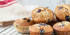 Beitragsbild des Blogbeitrags Hirse-Kurkuma Muffins