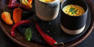 Beitragsbild des Blogbeitrags Cremige Maissuppe