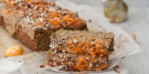 Beitragsbild des Blogbeitrags Frohe Ostern mit veganem Karottenkuchen 