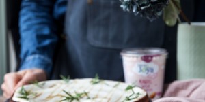 Beitragsbild des Blogbeitrags Polentakuchen mit Natur Joghurtalternative