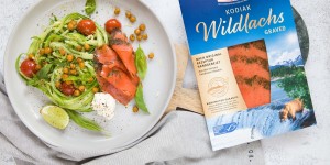 Beitragsbild des Blogbeitrags Zoodles mit Wildlachs